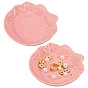 2Pcs Bowknot Porcelain Jewelry Storage Display Trays for Rings, Necklaces, Earrings