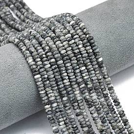 Природные лабрадорита бисер нитей, матовые, рондель