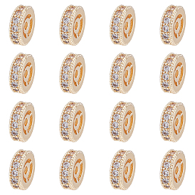 Латунные микропаве из прозрачного кубического циркония, без никеля , колесо