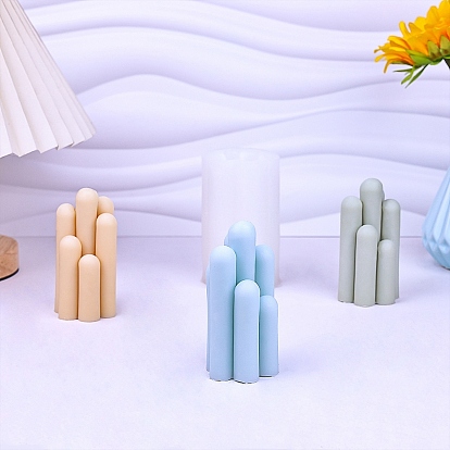 Bougie en forme de colonne, moule en silicone de qualité alimentaire, bricolage, moules, pour la fabrication de bougies