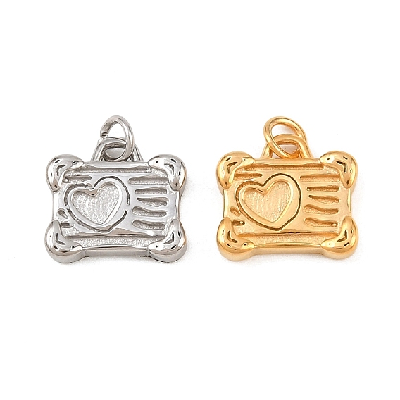 304 прелести нержавеющей стали, камера с сердцем, с целью перехода в кольце