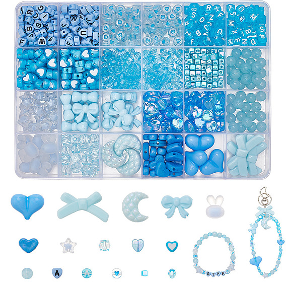 822шт акриловые бусины, разнообразные