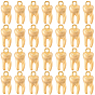 80Pcs Zinc Alloy Pendants, Tooth Charms