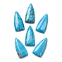 Natural Howlite Cabochons, Dyed, Triangle