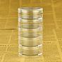 5 Layer Cylinder Stackable Plastic Bead Storage Containers, Column, Clear, 6.8x13.5cm, Capacity: 64ml(2.16 fl. oz)