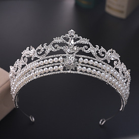 Princess Birthday Crown with Pearl and Diamond - Wedding Dress Accessories