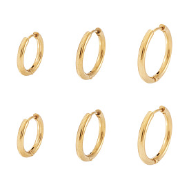6шт. 202 серьги-кольца из нержавеющей стали, гипоаллергенные серьги, с 316 хирургическими штифтами из нержавеющей стали