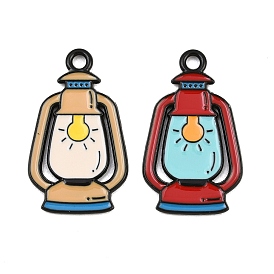 Pendentifs en émail , charmes de lanterne, noir