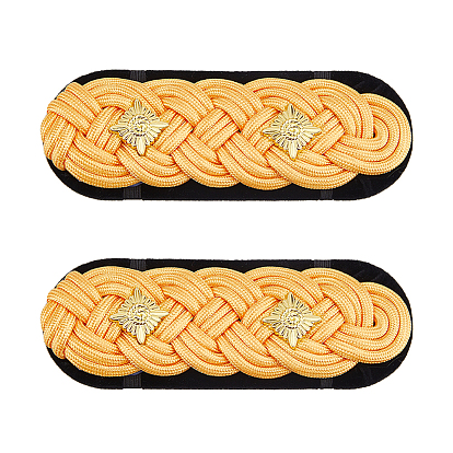 1 пара эполет из сплава и полиэстера, звезда