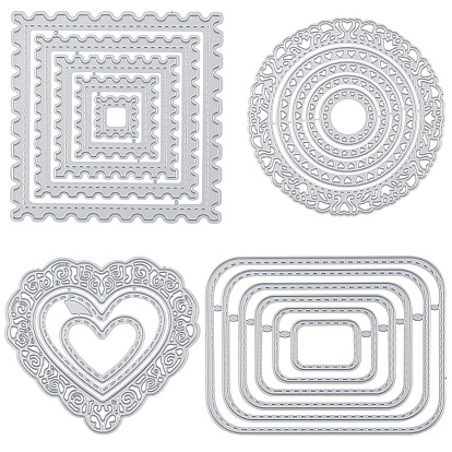 Frame Metal Cutting Dies Stencils, for DIY Scrapbooking/Photo Album, Decorative Embossing DIY Paper Card