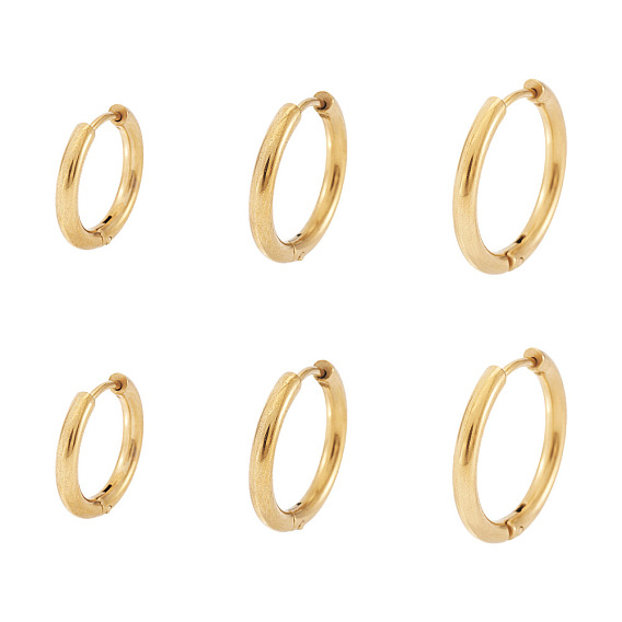 6шт. 202 серьги-кольца из нержавеющей стали, гипоаллергенные серьги, с 316 хирургическими штифтами из нержавеющей стали