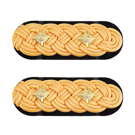 1 пара эполет из сплава и полиэстера, звезда