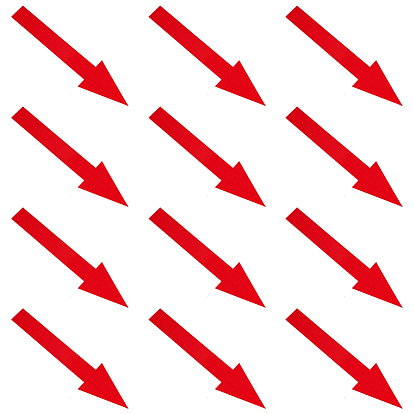 Самоклеящиеся наклейки со стрелками из ПВХ, водонепроницаемые наклейки со стрелками направления для пола, стены и гладкие поверхности