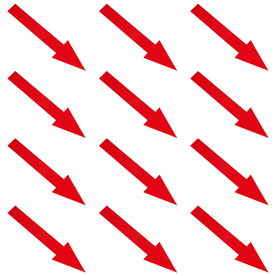 Самоклеящиеся наклейки со стрелками из ПВХ, водонепроницаемые наклейки со стрелками направления для пола, стены и гладкие поверхности