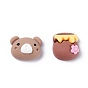 Opaque Resin Cabochons, Bear & Honey Jar
