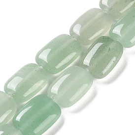 Natural Green Aventurine Beads Strands, Rectangle