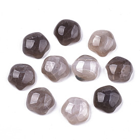 Cabochons d'agate gris craquelé naturel, étoiles