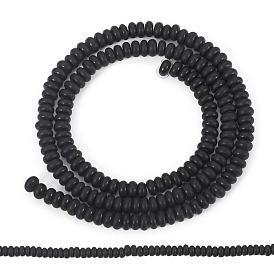 1 нити из натурального черного оникса (окрашенные и нагретые) бусины нити, матовые, рондель