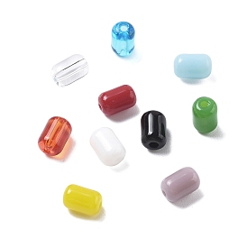 Непрозрачные бусины из искусственного нефрита, колонка