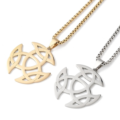 201 ожерелья из нержавеющей стали с подвеской в виде узла трикветра викингов