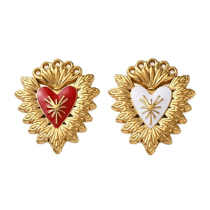 304 нержавеющей стальной эмали подвески, чары священного сердца, золотые