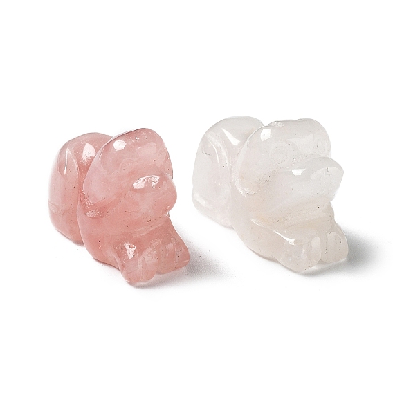 Лечебные фигурки собак из натуральных драгоценных камней, Украшения из камня с энергией Рейки, украшение для дома по фэн-шуй