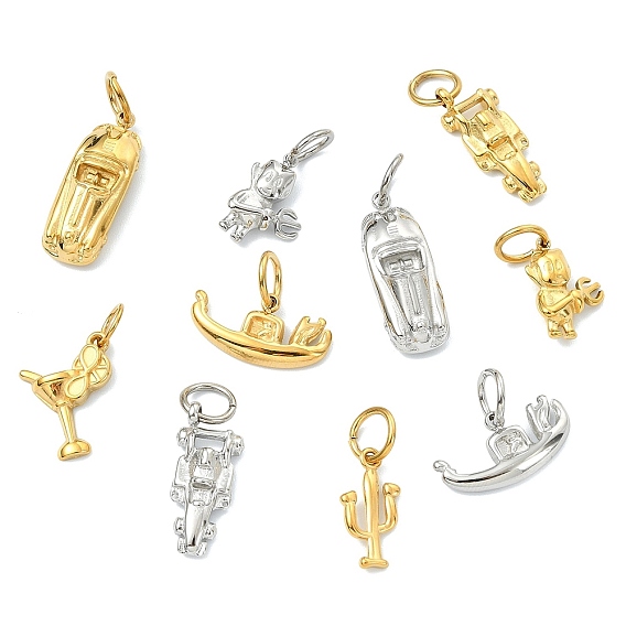 304 подвески из нержавеющей стали, золотые