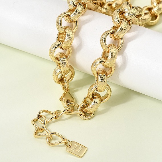 12ММ латунные текстурированные цепочки роло, стойки покрытие, долговечный, без кадмия и без свинца