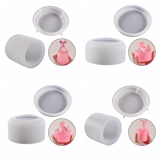 Силиконовые формы для хранения, формы для литья смолы, для уф-смолы, изготовление ювелирных изделий из эпоксидной смолы, колонка