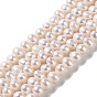 Natural Cultured Freshwater Pearl Beads Strands, Potato, Grade 3A++