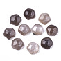 Natural Crackle Grey Agate Cabochons, Star