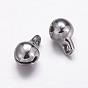 304 Stainless Steel Charms, Round, Small Bell