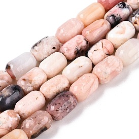 Natural Pink Opal Beads Strands, Column