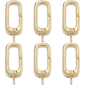 6шт. стойка покрытие латунные пружинные затворные кольца, долговечный, без свинца и без кадмия