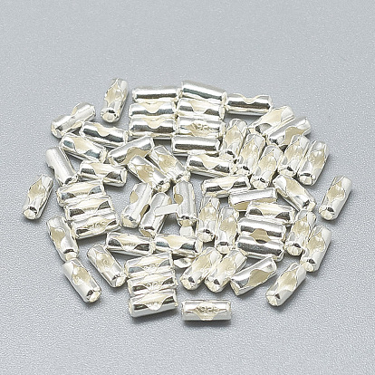 925 Коннекторы с шариковой цепью из серебра, с печатью 925