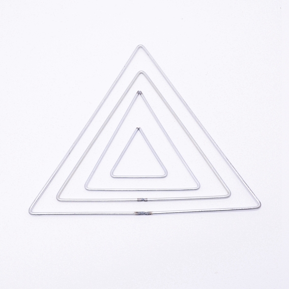 Iron Triangle Linking Rings, for Woven Net/Web with Feather Making Home Wall Decoration