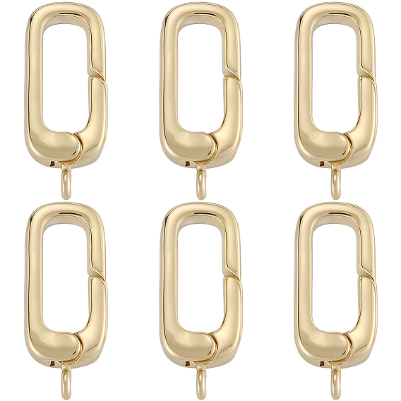 6шт. стойка покрытие латунные пружинные затворные кольца, долговечный, без свинца и без кадмия