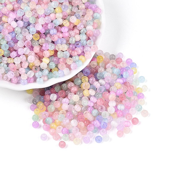 Стеклянный бисер в стиле волочильного станка, круглые, имитация шарики глаза кота, круглое отверстие