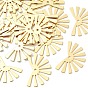 SHEGRACE Brass Pendants, Fan Charms, Cadmium Free & Lead Free & Nickel Free