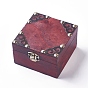 Wood Jewelry Box, with Front Clasp, for Arts Hobbies and Home Storage, Rectangle