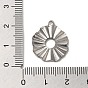 304 Stainless Steel Pendants, Flower Charms