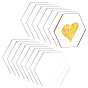 Acrylic Place Cards, Blank Hexagon Table Seating Cards, for Dinner Parties, Guest Name, Food Signs, Banquet Events