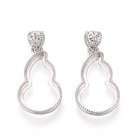 Настройки Серебряный кулон кабошон 925 стерлингов, оправы для чашек в форме тыквы