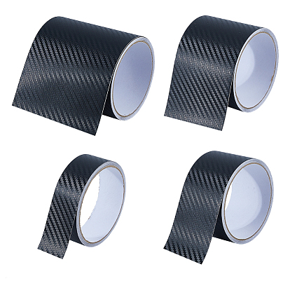 4 Rolls 4 Styles 5M PVC Adhesive Tapes, Car Threshold Strip