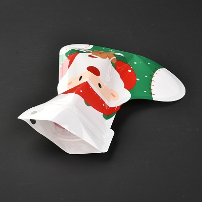 Рождественские тематические сапоги пластиковые подарочные пакеты, почтовый замок сумки, для упаковки печенья и конфет