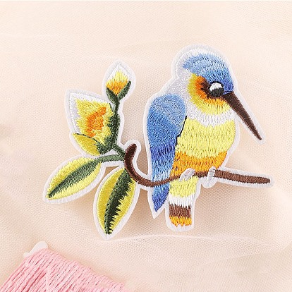 Birds Computerized Embroidery Cloth Sew on Patches, Costume Accessories