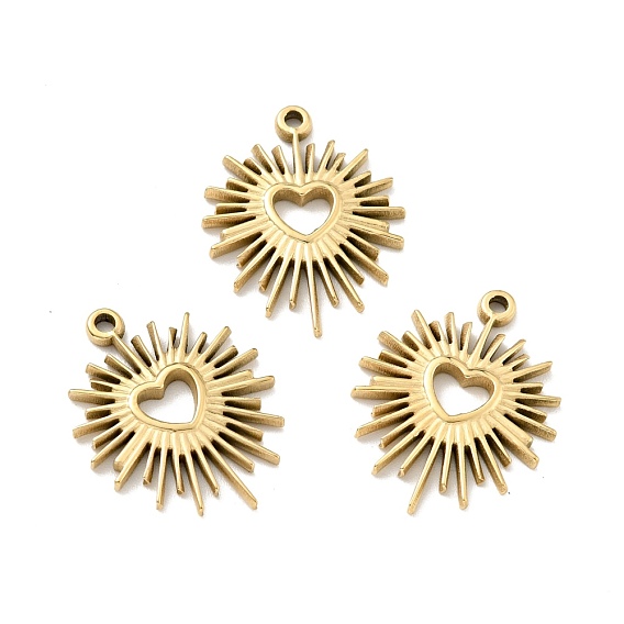 Ионное покрытие (ip) 304 подвески из глазури из нержавеющей стали для ручной полировки, сердце