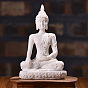 Resin Buddha Statue, for Zen Home Office Feng Shui Ornament
