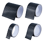 4 Rolls 4 Styles 5M PVC Adhesive Tapes, Car Threshold Strip