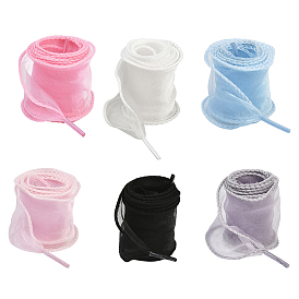 6 пары 6 цветные полиэстеровые шнурки, для обувной фурнитуры